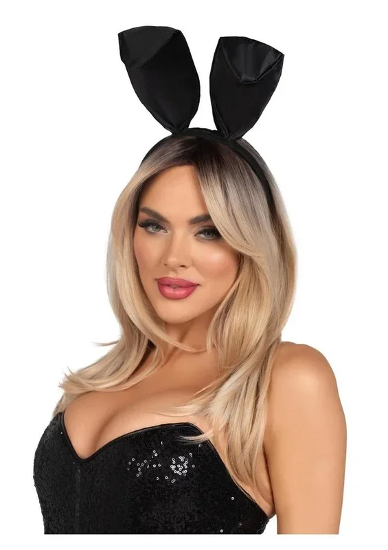 Leg Avenue Bunny Kit Pin-On Tail and Bendable Satin Ear Headband