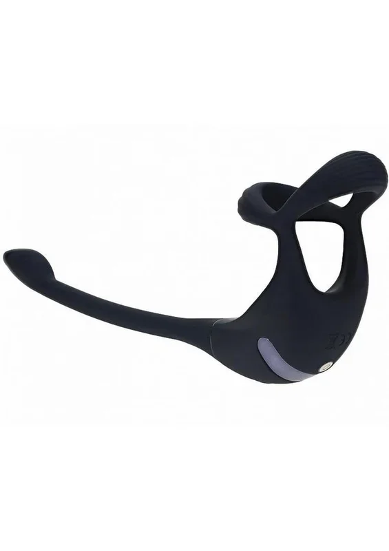 Levelz Vibrating Silicone Rechargeable Tri-O Cock Ring with Prostate Stimulator and Remote Control