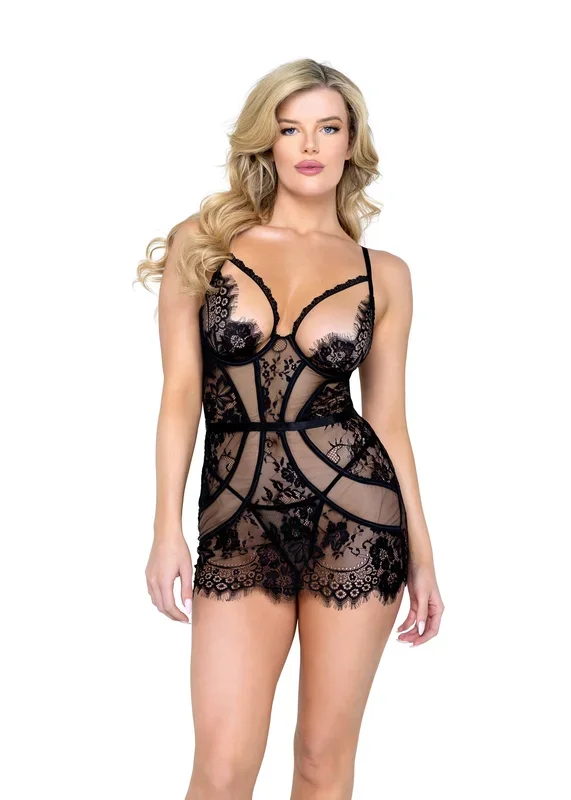 LI553 – Femme Fatale 2-Piece Chemise Set