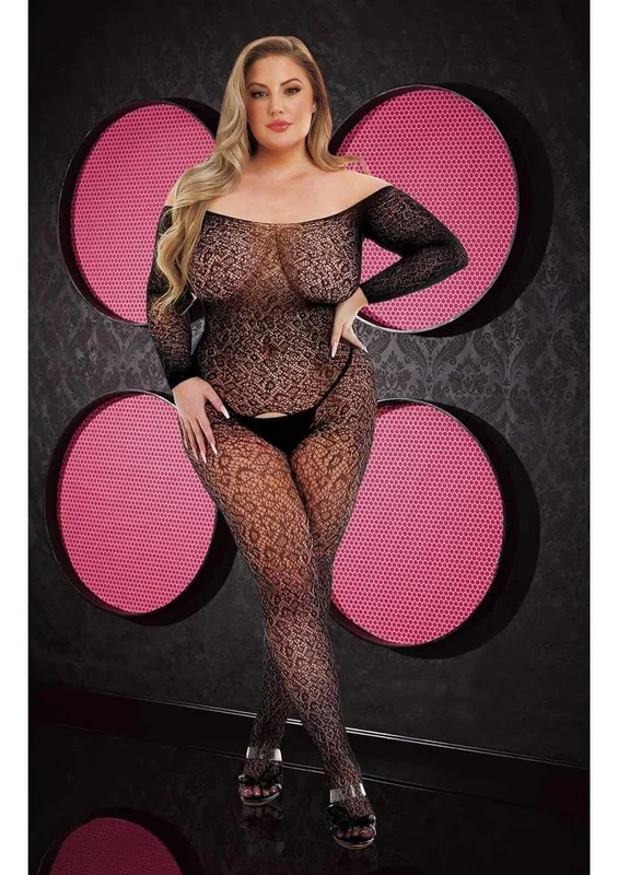 Long Sleeve Lace Bodystocking
