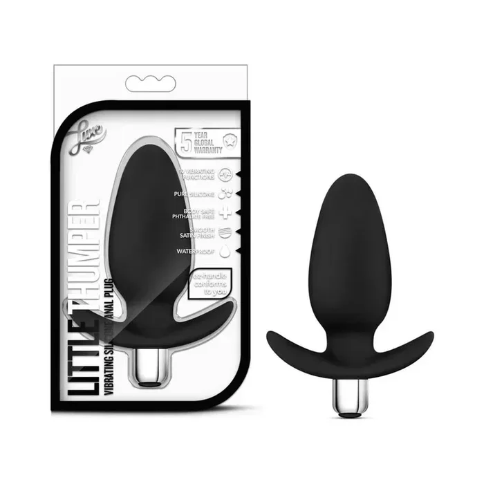 Luxe Little Thumper Silicone Vibrating Butt Plug