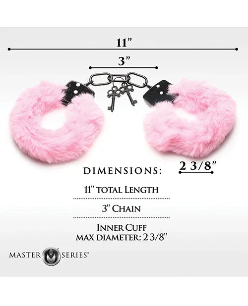 Master Series Cuffed in Furry Handcuffs – Pink