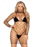 Mini Dress Fence net long sleeve