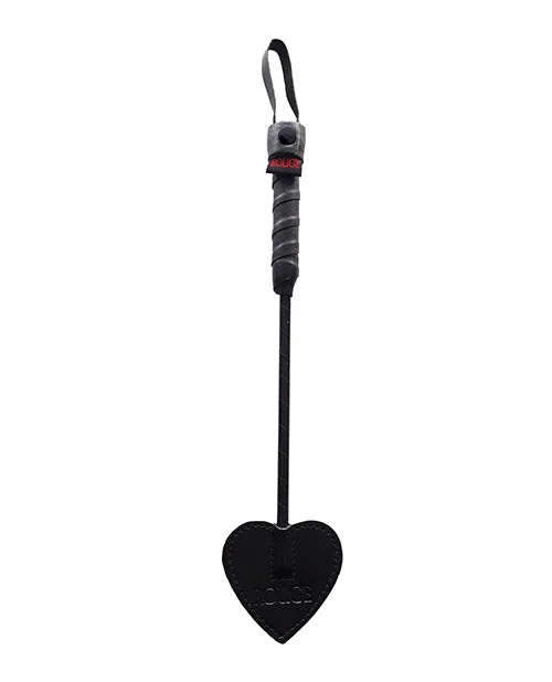 Mini pala de cuero Rouge Spade – Negro