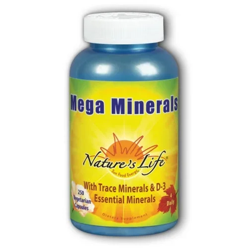 Nature’s Life, Mega Minerals, 250 vcaps