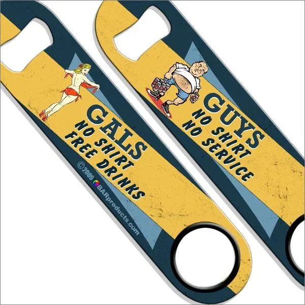 No Shirt Speed Bottle Opener