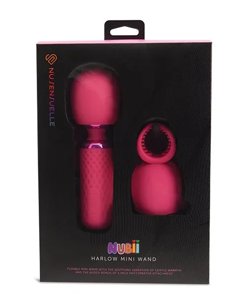 Nu Sensuelle Harlow Mini Wand w/Masturbator Attachment – Pink