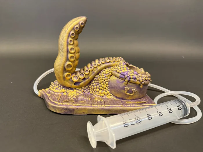 OD196 – The Ejaculating Witches Cauldron II Wand Grinder – Soft Firmness – Witches Brew & Gold Highlight