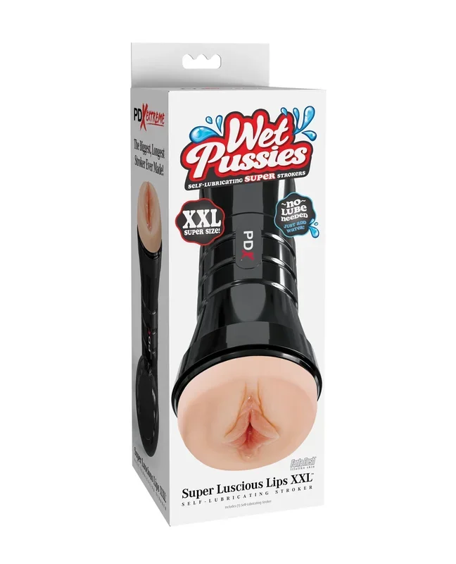 PDX Extreme Wet Pussies Super Luscious Lips XXL Stroker Light