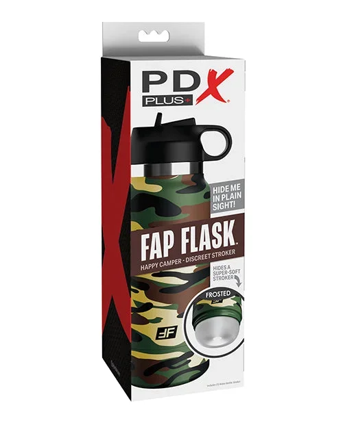 PDX Plus Fap Flask Happy Camper Stroker – Frosted/Camo