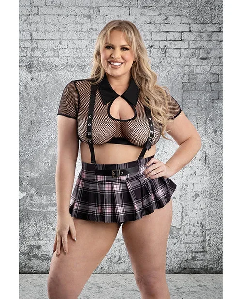 Play Skipping Class 4 pc Set – Black/Pink