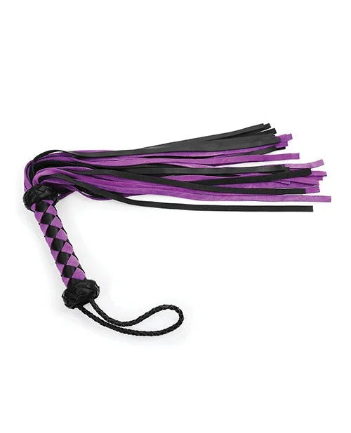 Plesur 22″ Leather Flogger – Purple
