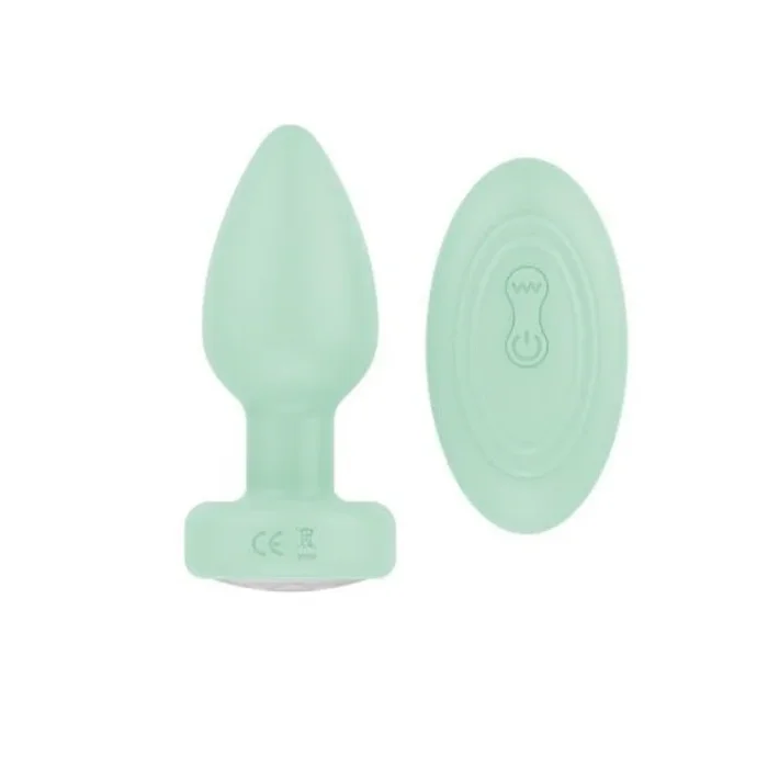 Pr17: VIBRATING PLUG W/ REMOTE Green