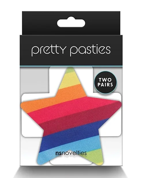 Pretty Pasties Pride Cross & Star Rainbow – 2 Pair