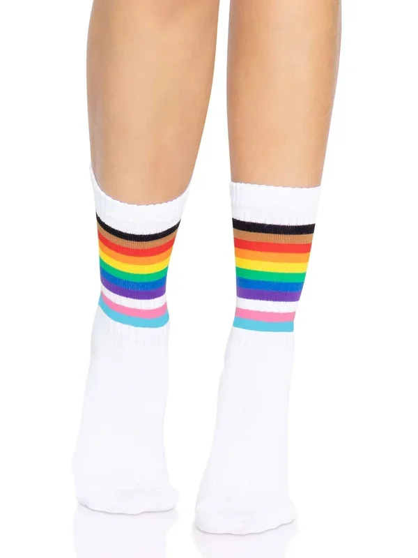 Pride Crew Socks – One Size – Rainbow