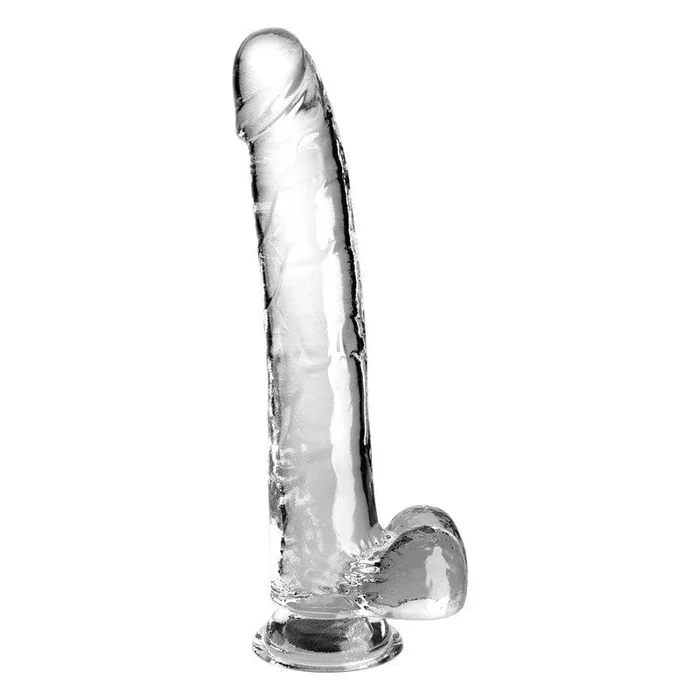Products King Cock 11″ With Balls Clear