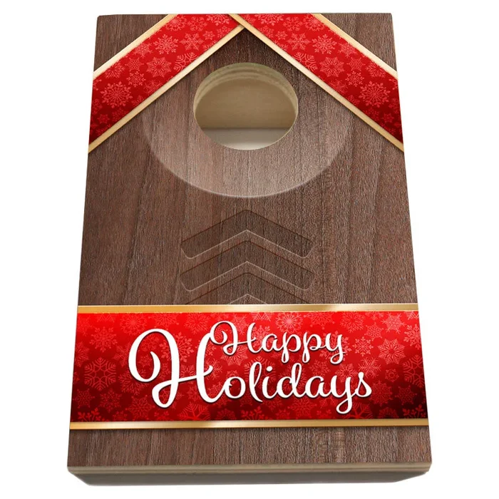 Quarter Master – Tabletop Cornhole Game with Quarters – Happy Holidays