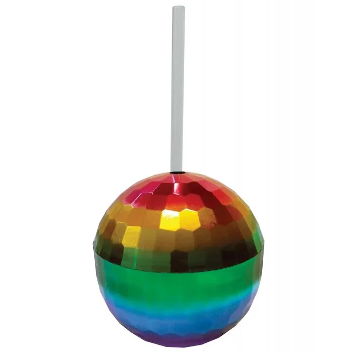 Rainbow Disco Ball Cup – 12 oz