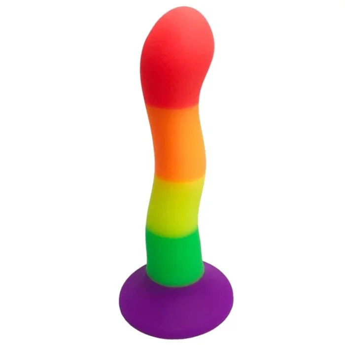Rainbow Strap On P-spot Anal Dildo