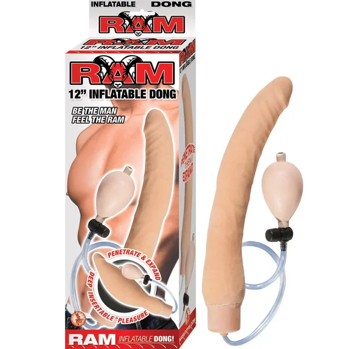 Ram 12″ Inflatable Dong-Flesh