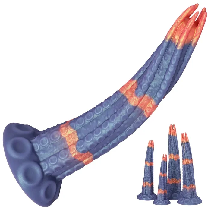 Realistic Textured Silicone Dildo with Strong Suction Base