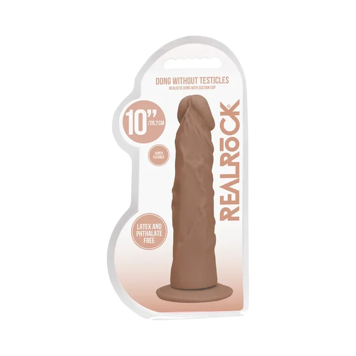 RealRock Realistic Dildo 10 inches Tan