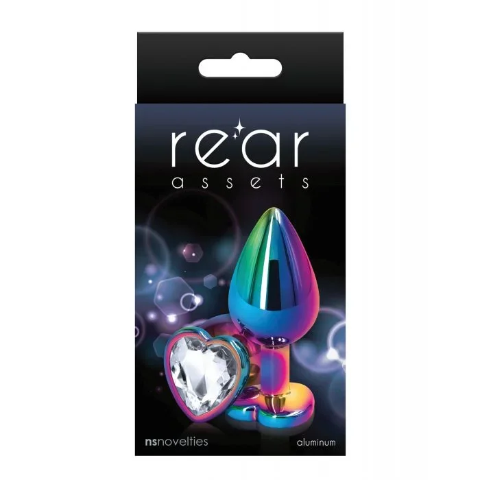 Rear Assets Multicolor Heart Medium – Clear