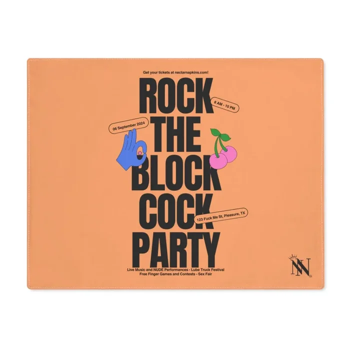 Rock The Block Cock Party | Mix & Match Playful Fun-Flirty Lovers’ Toy Mats