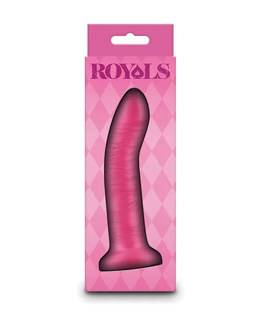 Royals 5″ Charlie Curved Dildo – Metallic Pink