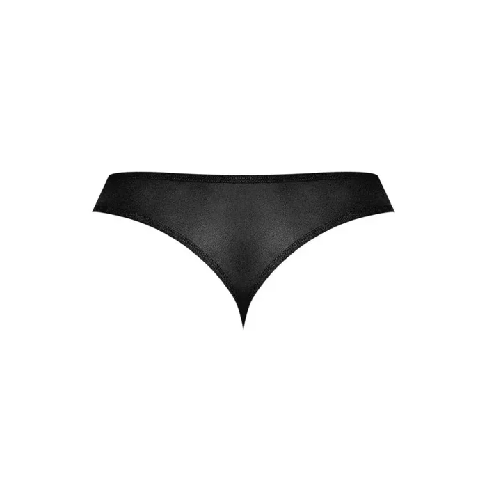 Sassy Lace – Open Ring Thong – Small/medium – Black