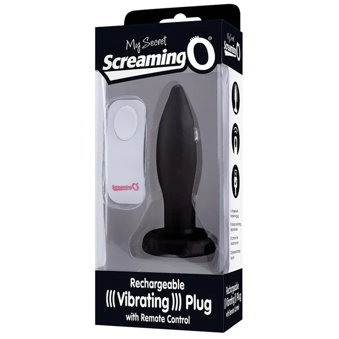 Screaming O My Secret Remote Vibrating Plug-Black