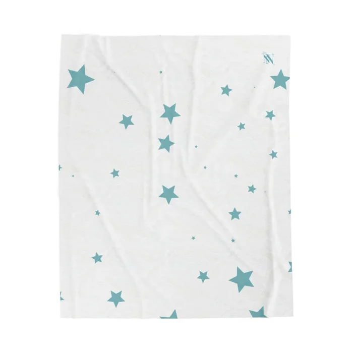 Sea Blue Star Pattern | Mix & Match Soft Fun-Flirty Lovers’ Blankets