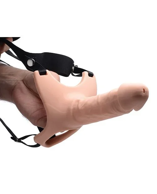 Size Matters Sm Hollow Silicone Dildo Strap On – Flesh