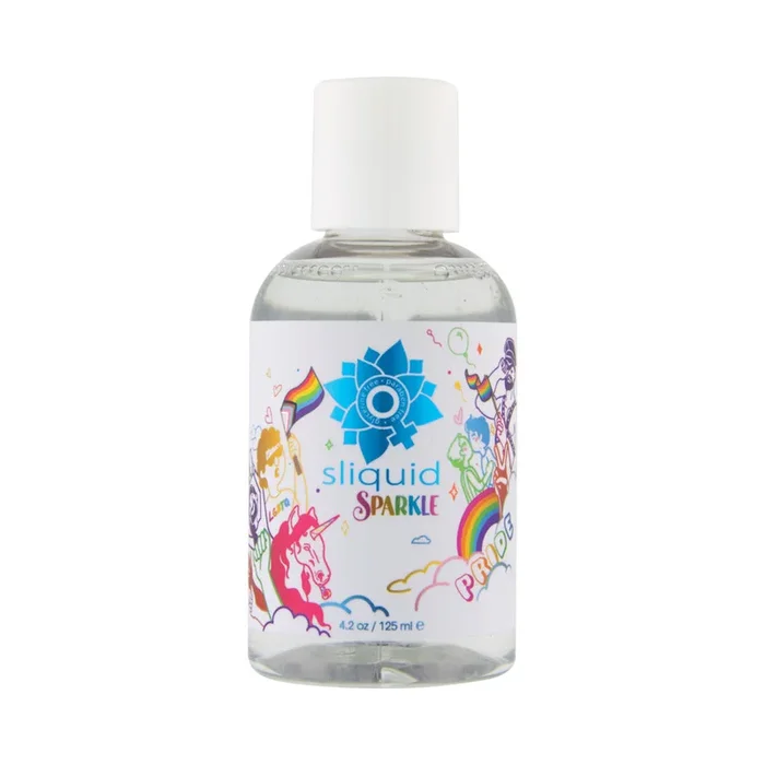 Sliquid Naturals Sparkle Pride Water-Based Lubricant 4.2 oz.