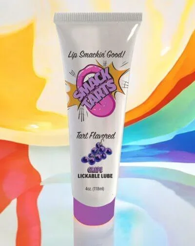 SMACK TARTS Lickable Lube – Sour Grape Flavor, 4 Oz
