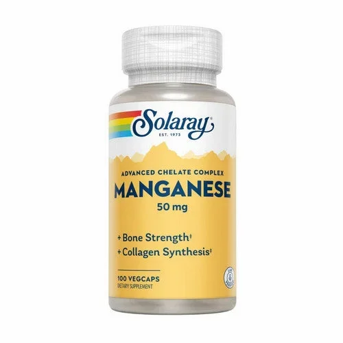 Solaray, Manganese, 50 mg, 100 Caps