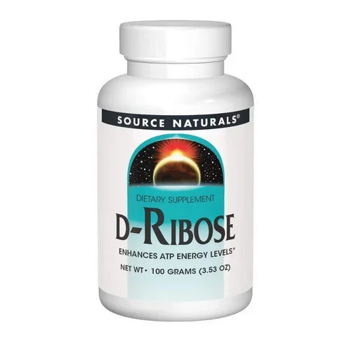 Source Naturals, D-ribose, Powder 100 Grams