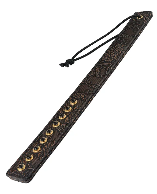 Spartacus Paddle w/Gems – Brown Floral Print