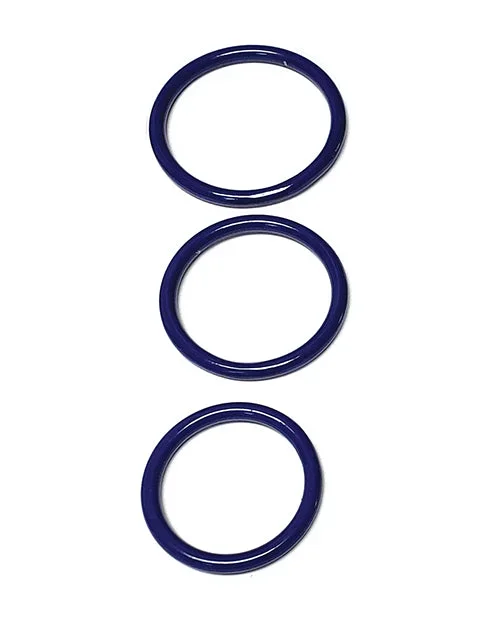 Spartacus Seamless Stainless Steel C Ring Blue Pack Of 3 1.50 1.75 2 Inches