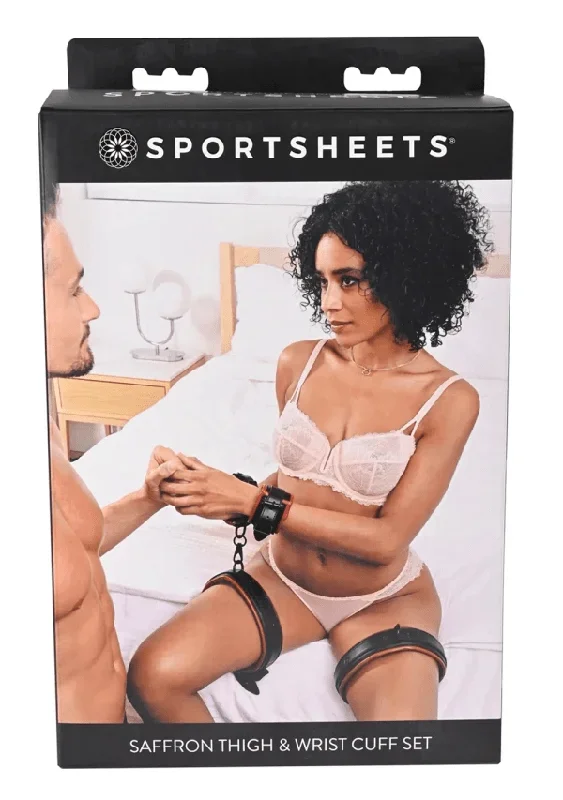 Sportsheets Saffron Thigh and Wrist Cuff Set