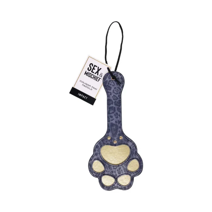 Sportsheets Sex & Mischief Cougar Paw Animal Print Paddle For Impact Play