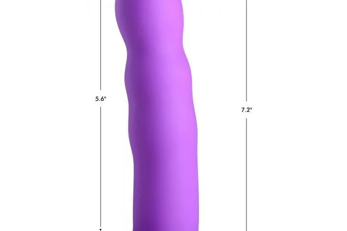 Squeeze-it Silexpan Dildo- Purple