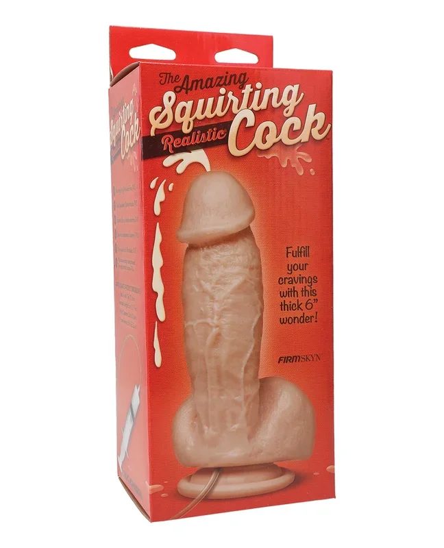 Squirting Realistic Cock w/Splooge Juice – Flesh