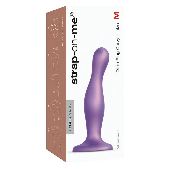 Strap On Me Dildo Plug Curvy-Metallic …