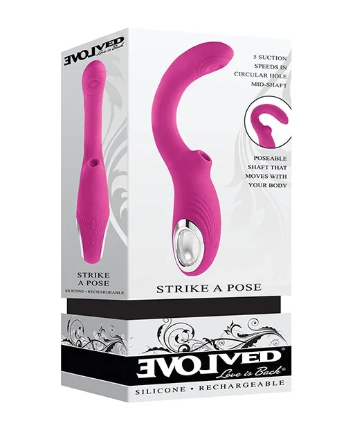 Strike A Pose Suction G-Spot Vibe – Pink