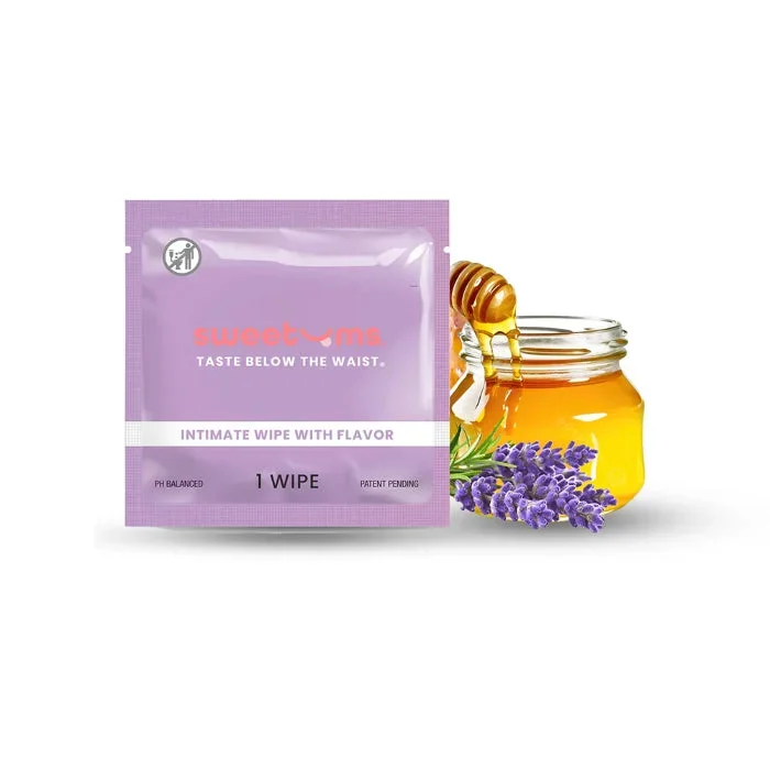 Sweetums PH Balanced Gynecologist Approved Honey Lavender Flavor Intimate Wipes