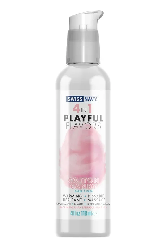 Swiss Navy 4-in-1 Playful Flavors – Cotton Candy 4 Oz
