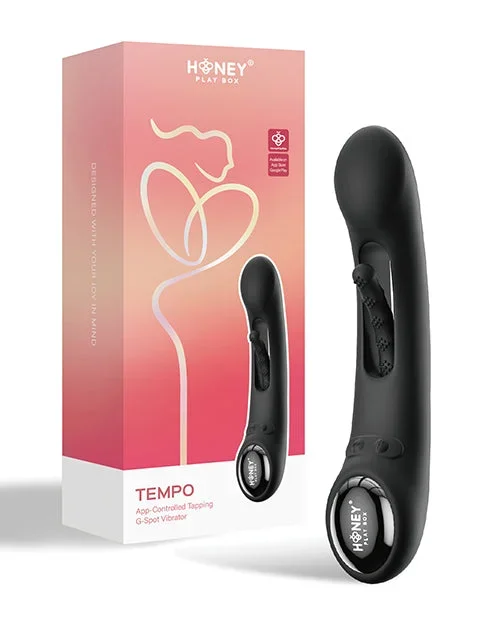 Tempo Pressure Sensing App-Controlled Flapping Vibrator – Black