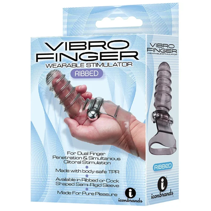 The 9’s VibroFinger Massager-Grey