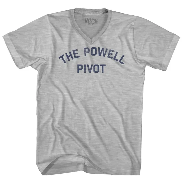 The Powell Pivot Adult Cotton V-neck T-shirt